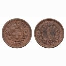 Schweiz 1 Rappen  1891 B schmales Kreuz