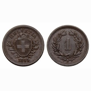 Schweiz 1 Rappen  1895 B