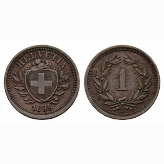 Schweiz 1 Rappen  1899 B