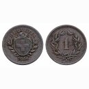 Schweiz 1 Rappen  1900 B