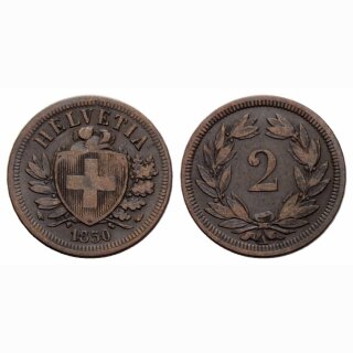 Schweiz 2 Rappen 1850 A