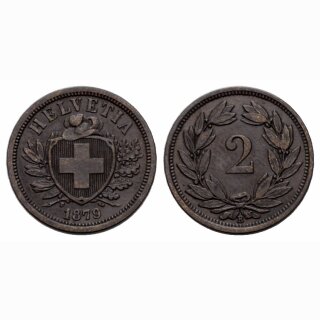 Schweiz 2 Rappen 1879 B