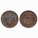 Schweiz 2 Rappen 1893 B