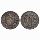 Schweiz 2 Rappen 1908 B