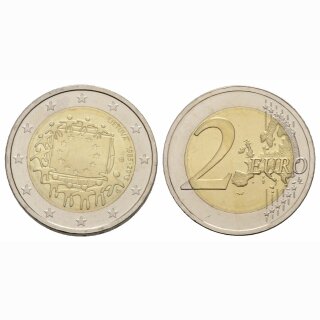 Litauen 2 Euro 2015 30 Jahre Euro Flagge