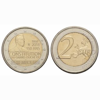 Luxemburg 2 Euro 2018 150 Jahre Verfassung