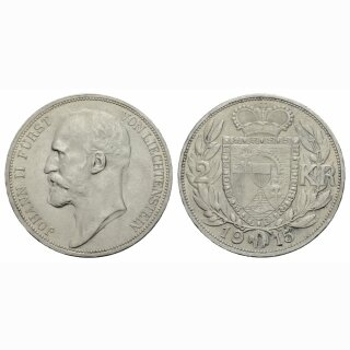 Liechtenstein 2 Kronen 1915 Fürst Johann II