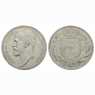 Liechtenstein  2 Kronen 1915 Fürst Johann II