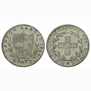 Aargau 5 Batzen 1826