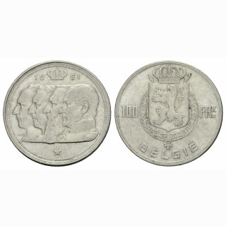 Belgien  100 Francs  1951