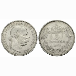 Ungarn 5 Korona 1900