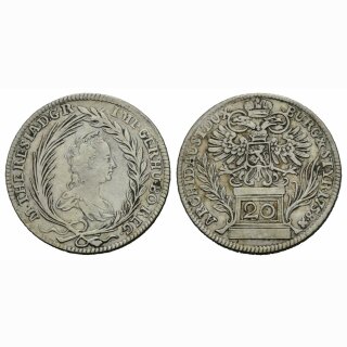 Österreich 20 Kreuzer  1758