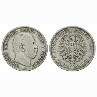Deutschland Preussen 2 Mark 1876 A