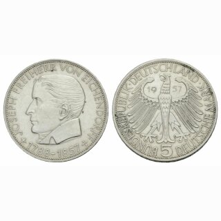 Deutschland 5 Mark 1957 Eichendorff