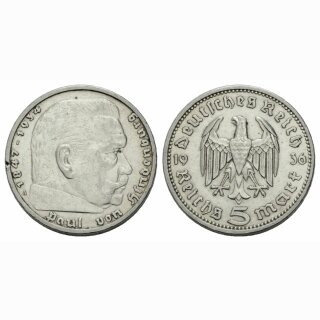 Deutschland 5 Reichsmark 1936 A Hindenburg