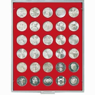 Münzenbox mit runden Vertiefungen Ø 34 (Lindner 2150)