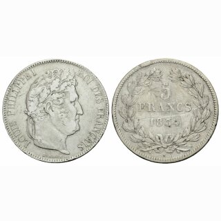 Frankreich 5 Francs 1834 W Philippe I