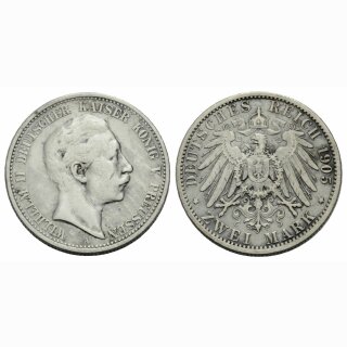 Deutschland  2 Mark 1905 A
