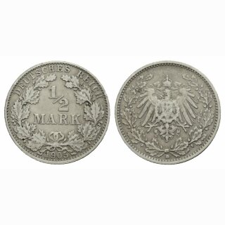 Deutschland 1/2 Mark 1905 D