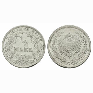 Deutschland  1/2 Mark 1914 A