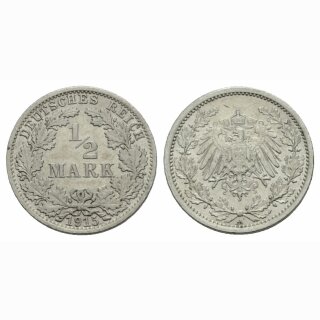 Deutschland  1/2 Mark 1915 A