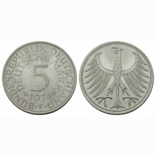 Deutschland  5 MArk 1974 F