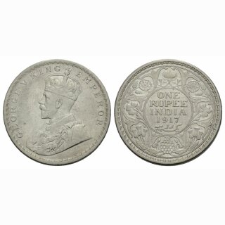 Indien One Rupee 1917