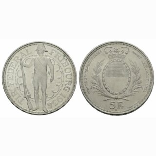 Schweiz 5 Franken 1934 Freiburg