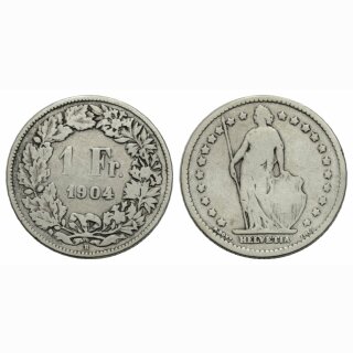 Schweiz 1 Franken 1904 B