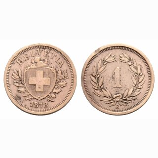 Schweiz 1 Rappen 1878 B