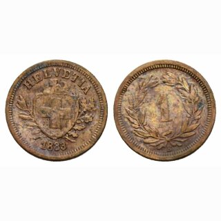 Schweiz 1 Rappen 1883 B