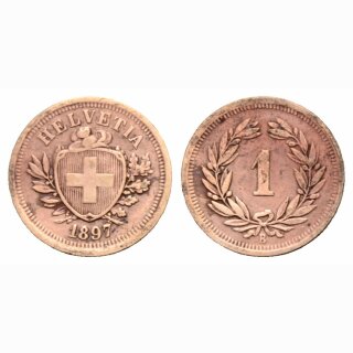 Schweiz 1 Rappen  1897 B