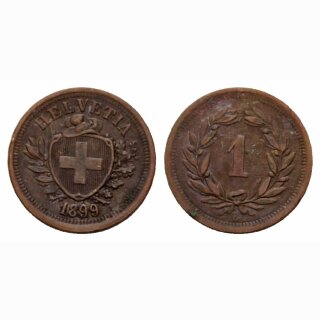 Schweiz 1 Rappen  1899 B