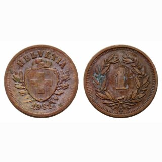 Schweiz 1 Rappen  1941 B