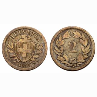 Schweiz 2 Rappen 1850 A