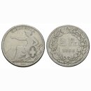 Schweiz 2 Franken 1860 B Sitzende Helvetia