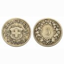 Schweiz 5 Rappen 1850 BB
