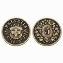 Schweiz 5 Rappen 1873 B