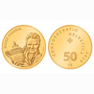 Schweiz 50 Franken 2020 B Roger Federer (ME)