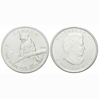 Kanada 5 Dollars 2012 Puma
