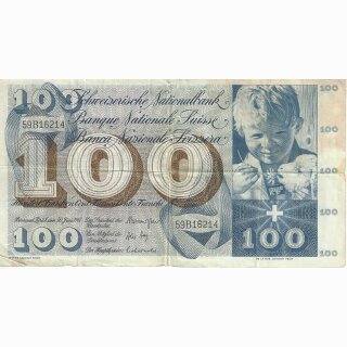 Schweiz 100 Franken 1967, 30. Juni St. Martin