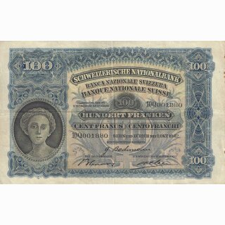 Schweiz 100 Franken 1942, 1. Oktober Mäher