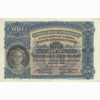 Schweiz 100 Franken 1943, 2. Dezember Mäher