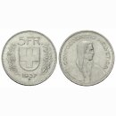 Schweiz 5 Franken 1937 B Tell
