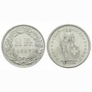 Schweiz 2 Franken 1957 B Stehende Helvetia