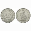 Schweiz 2 Franken  1912 B Stehende Helvetia