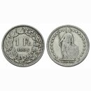 Schweiz 1 Franken 1906 B Stehende Helvetia