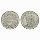 Schweiz 1/2 Franken 1948 B Stehende Helvetia