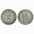 Schweiz 1/2 Franken 1899 B Stehende Helvetia
