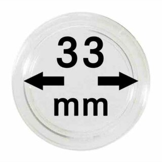 Münzenkapseln Ø 33 mm (100er Pack)